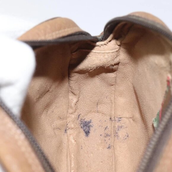 GUCCI GG Supreme Web Sherry Line Bag PVC Beige Gold 89 02 066 Auth 129909 - Picture 12 of 16